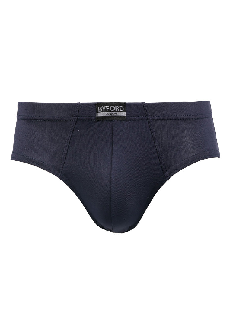 (5 Pcs) Byford Mens Microfibre Spandex Mini Brief Underwear Assorted Colours - BUD5237M