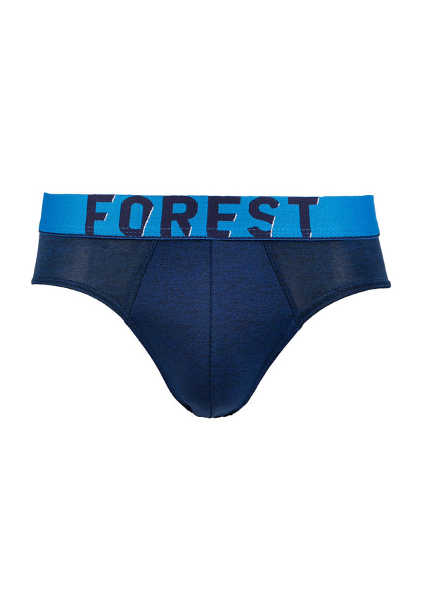 (3 Pcs) Forest Mens Microfibre Spandex Mini Brief Underwear Assorted Colours - FUD0102M