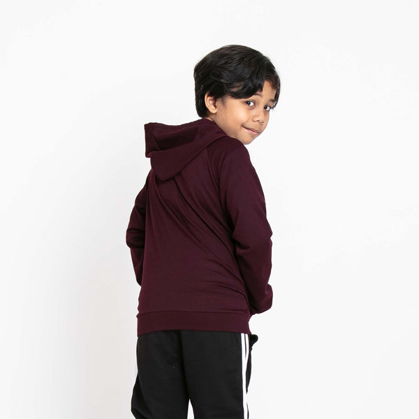 Forest Unisex Kids Stretchable Sweatshirt Cotton Terry Hoodie Kids Jacket | Jaket Budak - FK3000