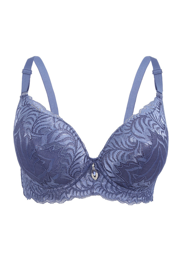 (1 PC) Forest Ladies Nylon Spandex Full Cup Lace Wire Bra Selected Colours - FBD0023L