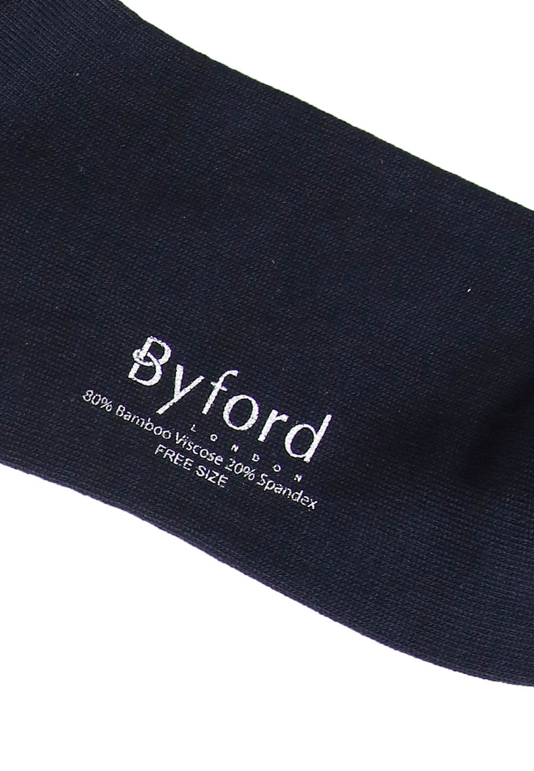 (1 PC) Byford Bamboo Spandex Full Length Socks Selected Colours - BSD179BM