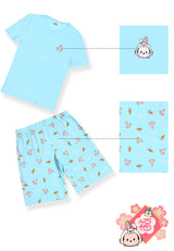 (1 Set) Forest x Disney "Year of Rabbit" Ladies 100% Cotton Short Sleeve Long/Short Bottom Pyjamas - WPD0031/WPD0032
