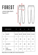 Forest Ladies Premium High Stretchable Dri Fit Tracksuit Women Jogger Quick Dry Track Pants | Seluar Perempuan - 810454