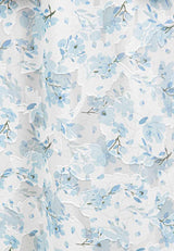 Forest x Hatta Dolmat Ladies Woven Chiffon Floral Pattern Collar Baju Kurung | Baju Kurung Perempuan - 885043