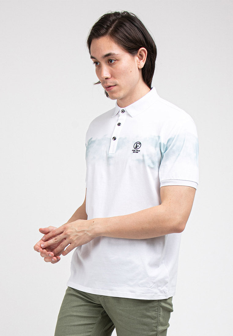 Forest Stretchable Polo T Shirt Men Slim Fit Collar Tee | Baju T Shirt Lelaki - 23794