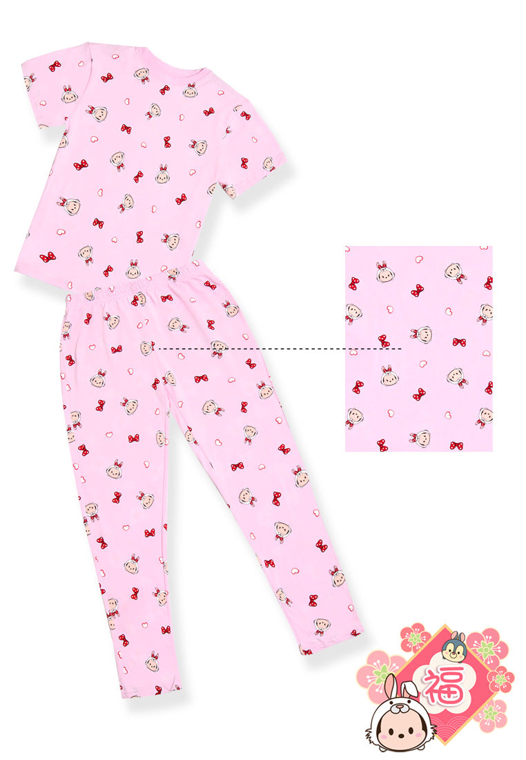 (1 Set) Forest x Disney "Year of Rabbit" Kids 100% Cotton Short Sleeve Long Bottom Pyjamas - WPJ0009