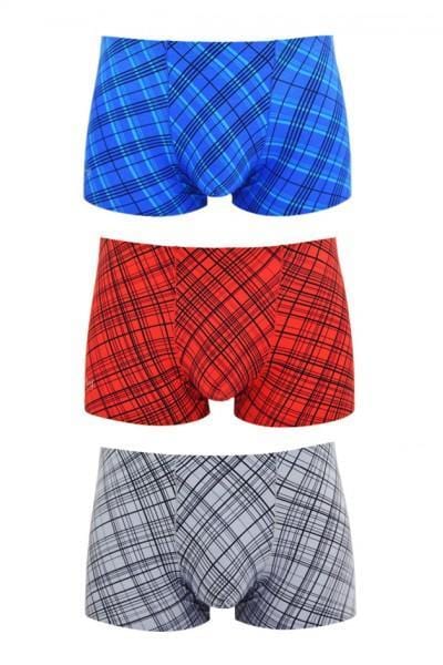 (2 Pcs) Byford Men Trunk Nylon Spandex Men Underwear Assorted Colours - BUB628S