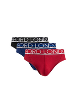 Byford Underwear Mini Brief (3 Pieces) Assorted Colour - BUB653M