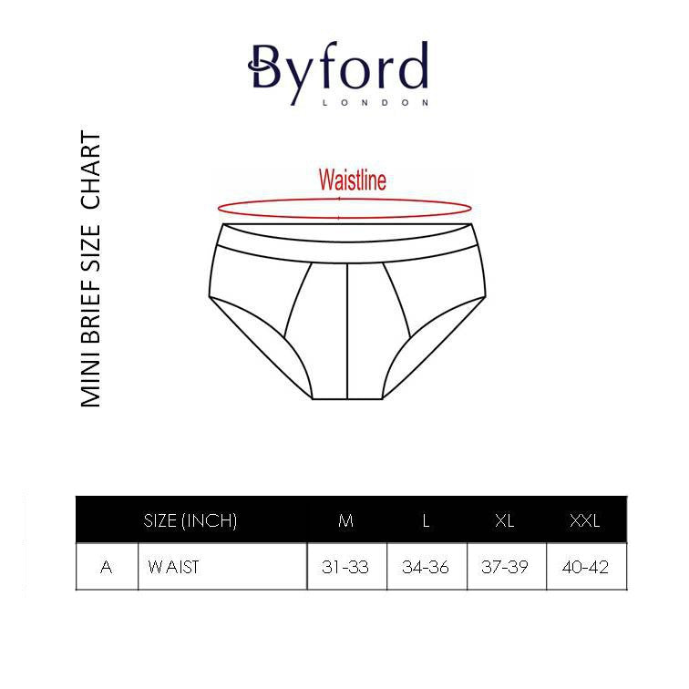 Byford Underwear Mini Brief (3 Pieces) Assorted Colour - BUB653M