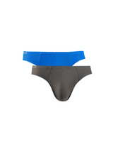 (2 Pcs) Byford Men Brief Nylon Spandex Men Underwear Assorted Colours - BUB668M