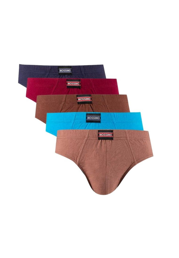 Underwear Cotton Mini Briefs (5 Pieces) Assorted Colours - MUD0034M