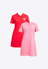 Forest Ladies Short Sleeve Cotton Terry Blouse Women Dress - 885015