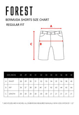 Forest Stretchable Cotton Twill Cargo Bermuda Shorts | Seluar Pendek Lelaki - 670196