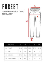 Forest Premium Cotton Terry Stretchable Jogger Pants Men | Seluar Lelaki Jogger - 10747