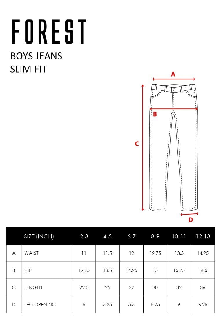 Kids Boy Jeans Long Pants - FK1007