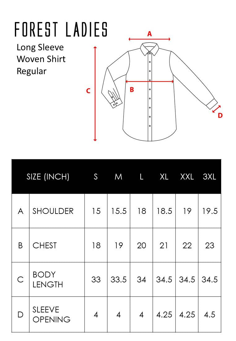 Woven Long sleeve Collar Long Length Shirt - 821903