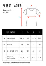 Forest Ladies 100% Cotton Round Neck Graphic Tee Tshirt Women | Baju T Shirt Perempuan - 822252