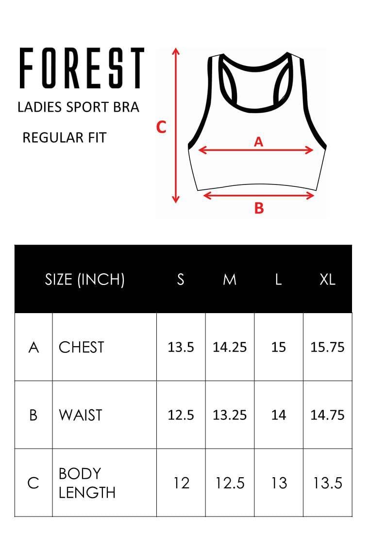 Forest Ladies Dri Fit Sport Bra Quick Dry Women Top Sport Bra Sportswear - 822182