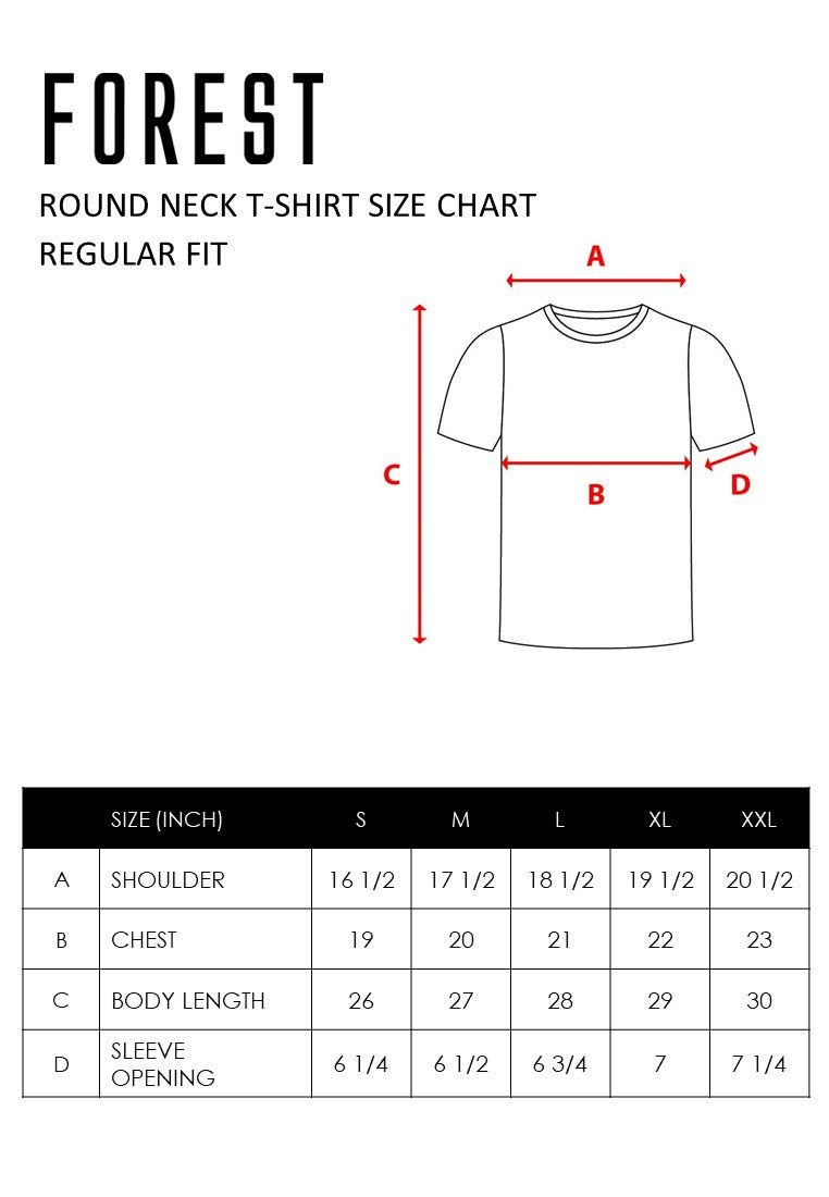 Forest 100% Cotton T Shirt Men Graphic Round Neck Tee - 23654