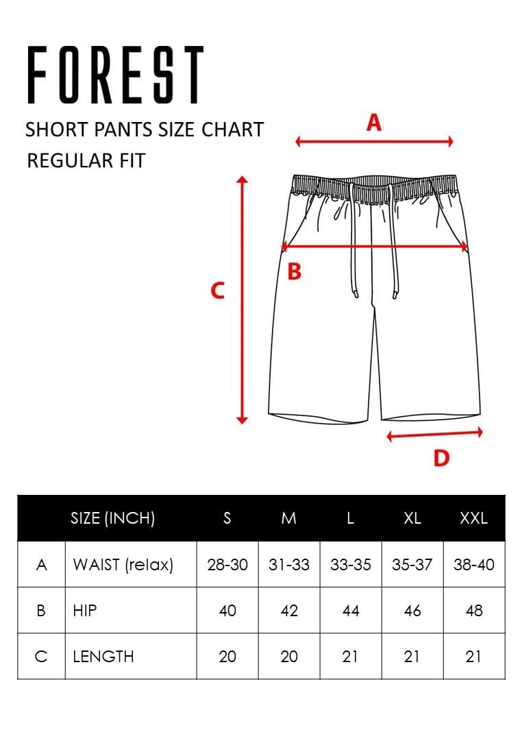 100% Cotton Twill Full Print Casual Shorts - 65744
