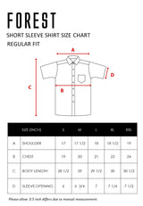 Forest Cotton Woven Plain Short Sleeve Men Shirt | Baju Kemeja Lelaki - 23809