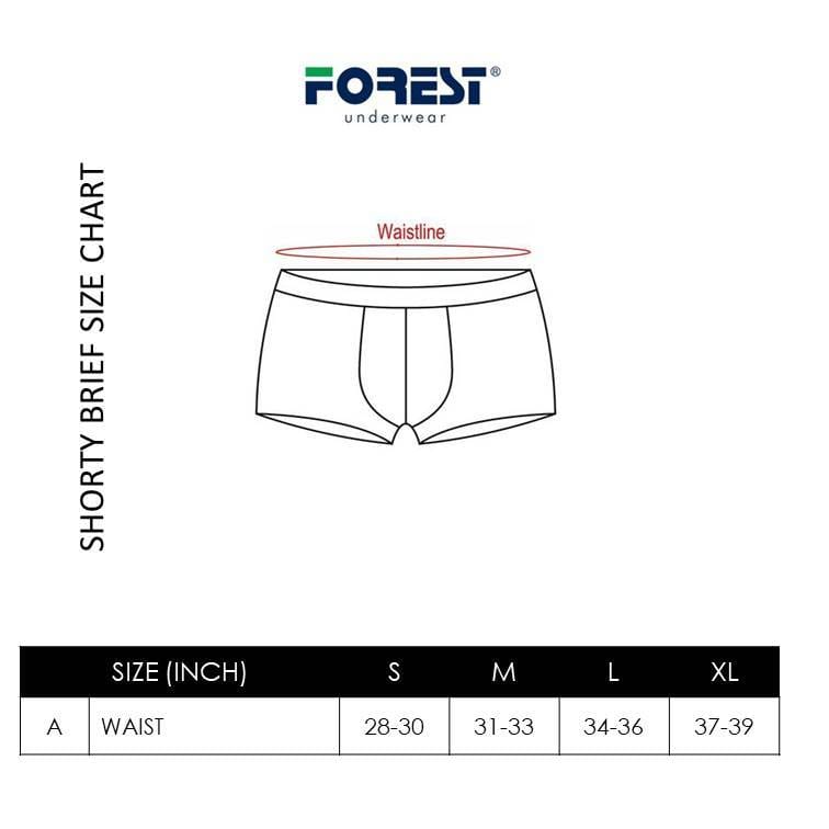 Forest X Shinchan Microfiber Spandex Shorty Briefs (2 Pieces) Assorted Colours - CUB1002S