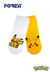 (2 Pcs) Pokémon Cotton Spandex Ankle Sport Socks Assorted Colour- PSF1001T