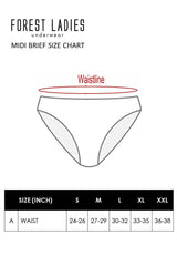 (1 Pc) Forest X Disney "Year of Rabbit" Ladiess Microfibre Spandex Midi Brief Underwear Selected Colours - WLD0028D