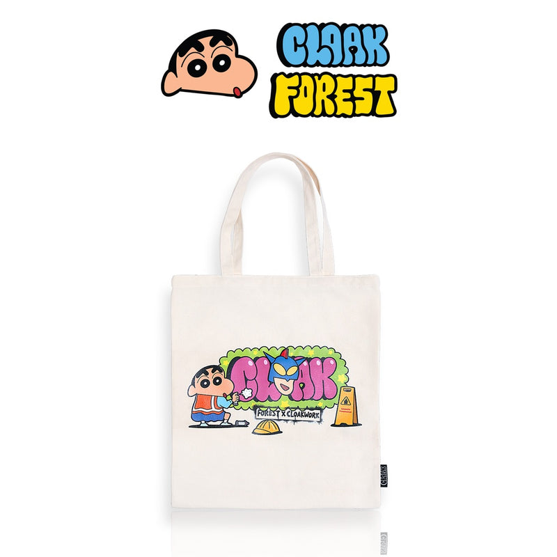 ( 1 Piece ) Forest X Shinchan X Cloak Tote Bag Selected Colours - CZ012