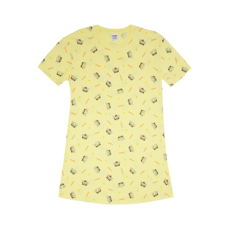 (1 Set) Pokémon Girls 100% Cotton Sleep Dress Pyjamas - PPJ1008