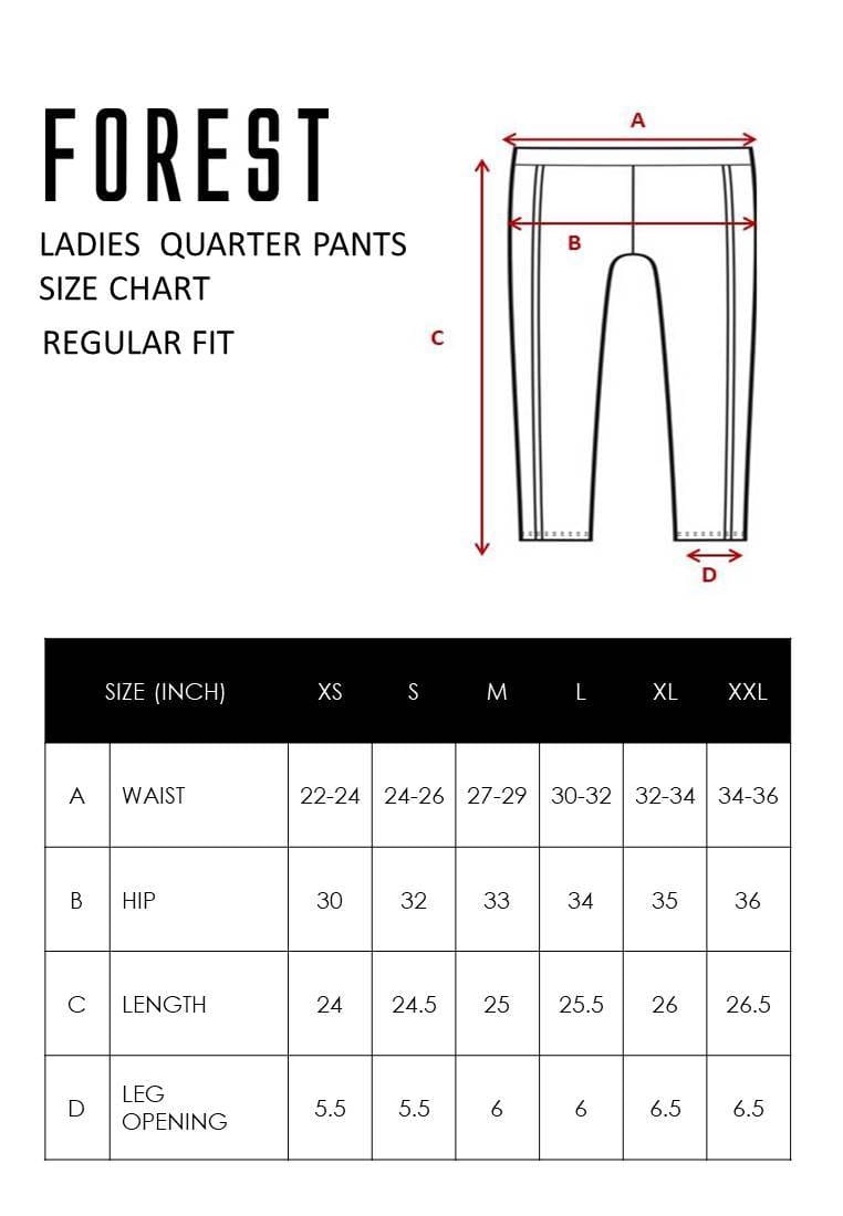 Ladies Yoga Quarter Pants - 865094