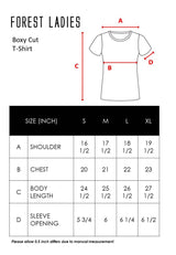 Forest Ladies Premium 100% Cotton Heavy Weight Boxy Cut Crew Neck T Shirt Women | Oversized T Shirt Perempuan - 822323