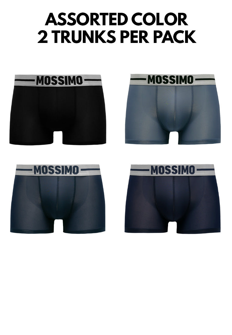 (2 Pcs) Mossimo Mens Microfibre Spandex Shorty Brief Underwear Assorted Colours - MUB1034S
