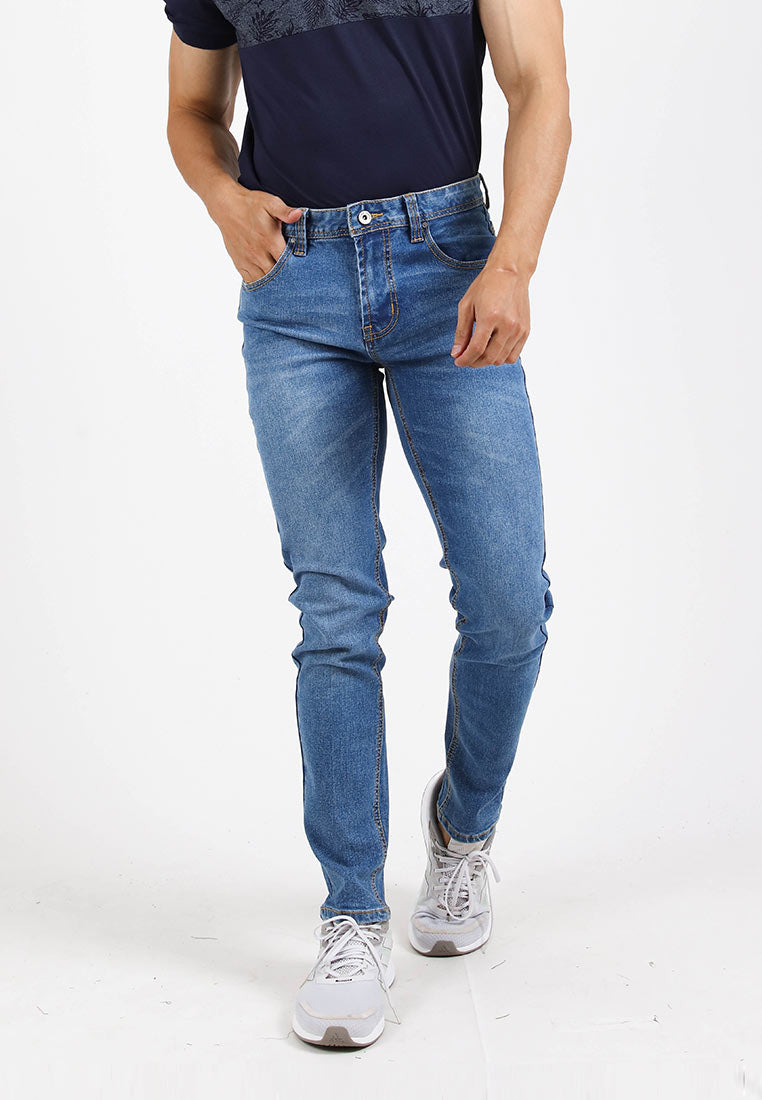 Forest Stretchable Slim Fit Jeans Men Denim Jeans | Seluar Jeans Lelaki Slim Fit - 610205