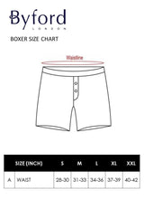 (2 Pcs) Byford Men Boxer 100% Cotton Men Underwear Assorted Colours - BUD5065X