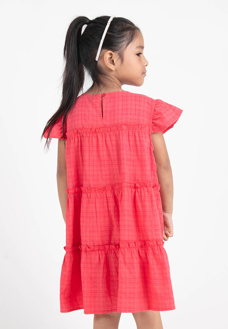 Forest Kids Girl Woven Pattern Dress I Baju Budak Perempuan Girl Dress - FK885016