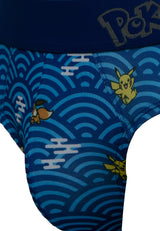 (3 Pcs) Pokémon Mens Microfibre Spandex Mini Brief Underwear Assorted Colours - PUB2001M