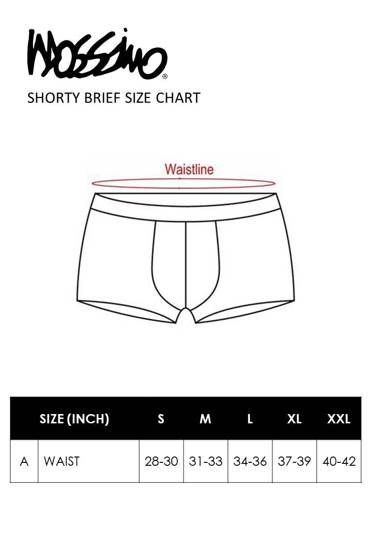(2 Pcs) Mossimo Mens Microfibre Spandex Shorty Brief Underwear Assorted Colours - MUB1039S