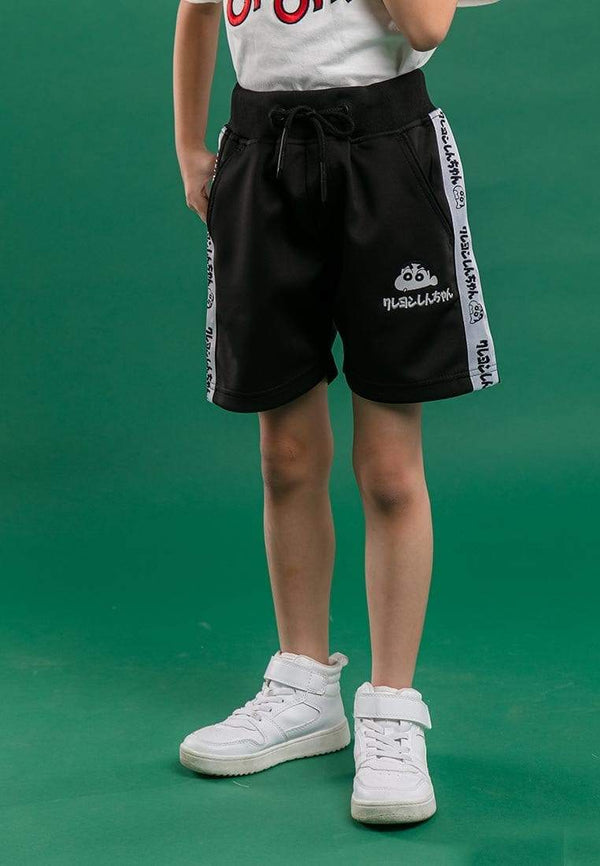 Shinchan Kids Unisex Taping And Premium Printed Logo Short Pants - FCK6501