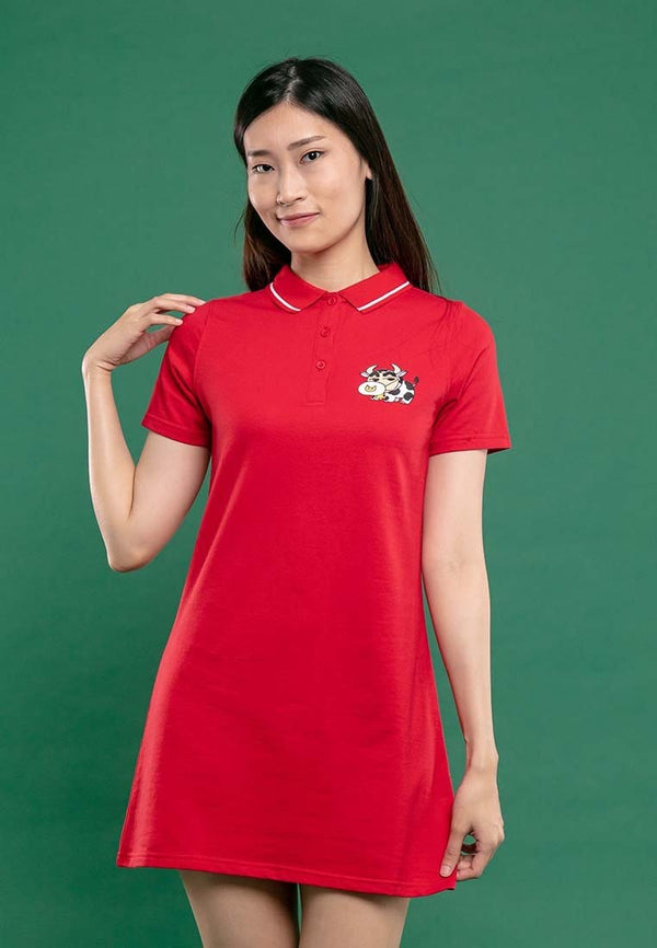 Shinchan Ladies Printed Polo Dress - FC820011
