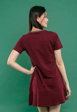 Shinchan Ladies Printed Round Neck Dress - FC820013