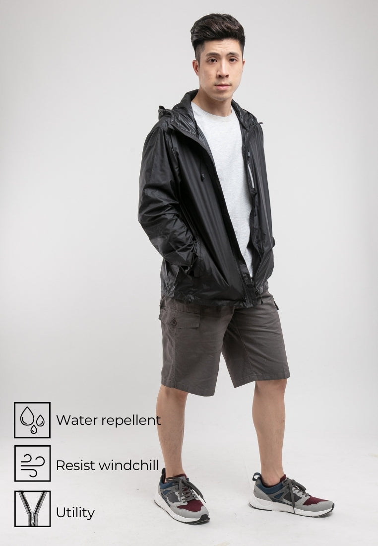 Windbreaker Water Repellent Hooded Jacket - 30361