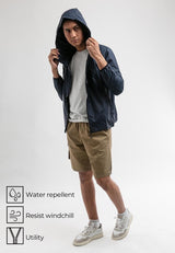 Windbreaker Water Repellent Hooded Jacket - 30361