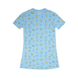 (1 Set) Pokémon Girls 100% Cotton Sleep Dress Pyjamas - PPJ1008