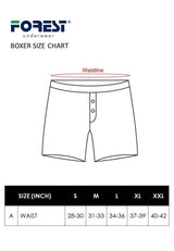 (2 Pcs) Forest Mens Cotton Spandex Boxer Brief Underwear Assorted Colours - FUD0109BB