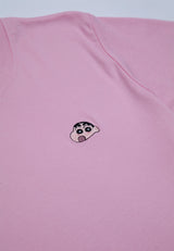 (1 Pc) Forest x Shinchan Ladies 100% Cotton Lounge Tee Pyjamas - CPD0029
