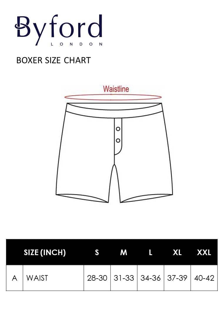 ( 3 Pieces ) Underwear Woven Checks Boxer Assorted Colours - BUD5189X