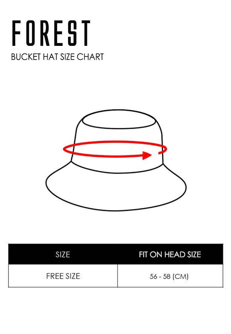 ( 1 Piece ) Forest X Disney 100% Cotton Reversible Two Way Bucket Hat - WZ003