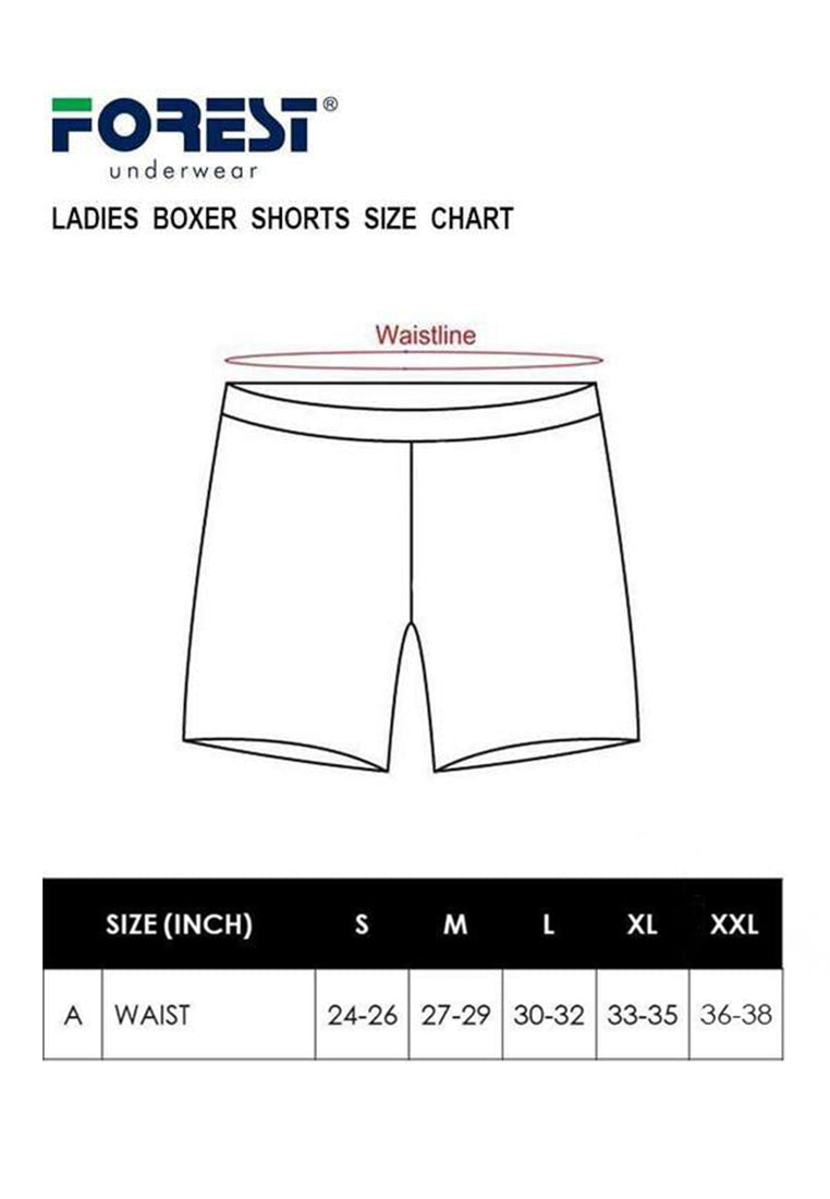 Forest x Shinchan 100% Cotton 30th Anniversary Ladies Boxer Women Shorts ( 1 Piece ) Selected Colours - CLD0012X