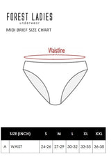 ( 3 Pcs ) Forest x Disney Ladies Cotton Spandex Midi Panties Assorted Colours - WLD0004D